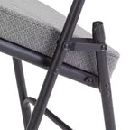 Lot de 2 chaises pliantes rembourrées