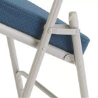 Lot de 2 chaises pliantes rembourrées