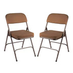 Lot de 2 chaises pliantes rembourrées