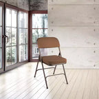 Lot de 2 chaises pliantes rembourrées