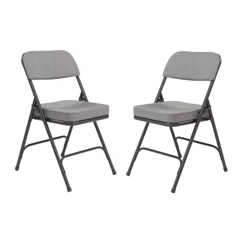 Lot de 2 chaises pliantes rembourrées