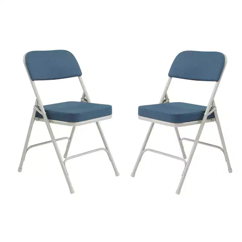 Lot de 2 chaises pliantes rembourrées