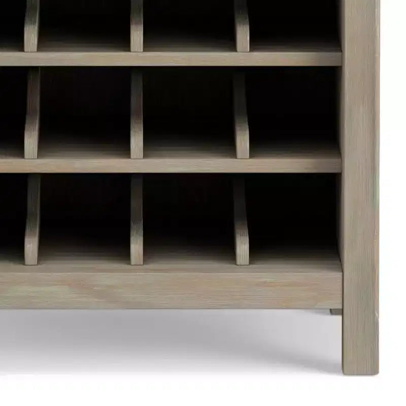 Armoire porte-bouteilles haute capacité avec porte en verre trempé