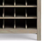 Armoire porte-bouteilles haute capacité avec porte en verre trempé