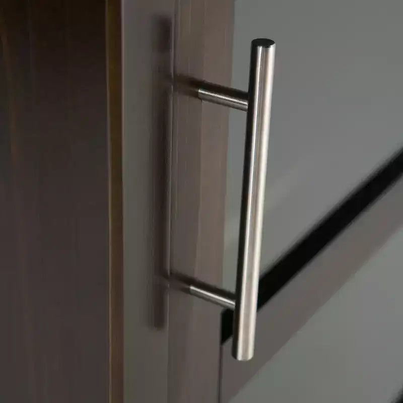 Armoire porte-bouteilles haute capacité avec porte en verre trempé