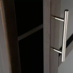 Armoire porte-bouteilles haute capacité avec porte en verre trempé