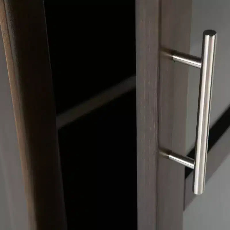 Armoire porte-bouteilles haute capacité avec porte en verre trempé