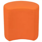 Pouf modulaire en forme de lune de 45 cm pour salles de classe et espaces communs