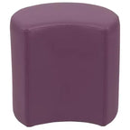 Pouf modulaire en forme de lune de 45 cm pour salles de classe et espaces communs