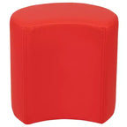 Pouf modulaire en forme de lune de 45 cm pour salles de classe et espaces communs