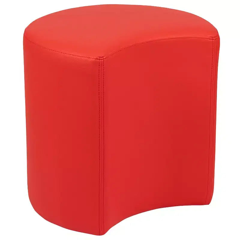 Pouf modulaire en forme de lune de 45 cm pour salles de classe et espaces communs